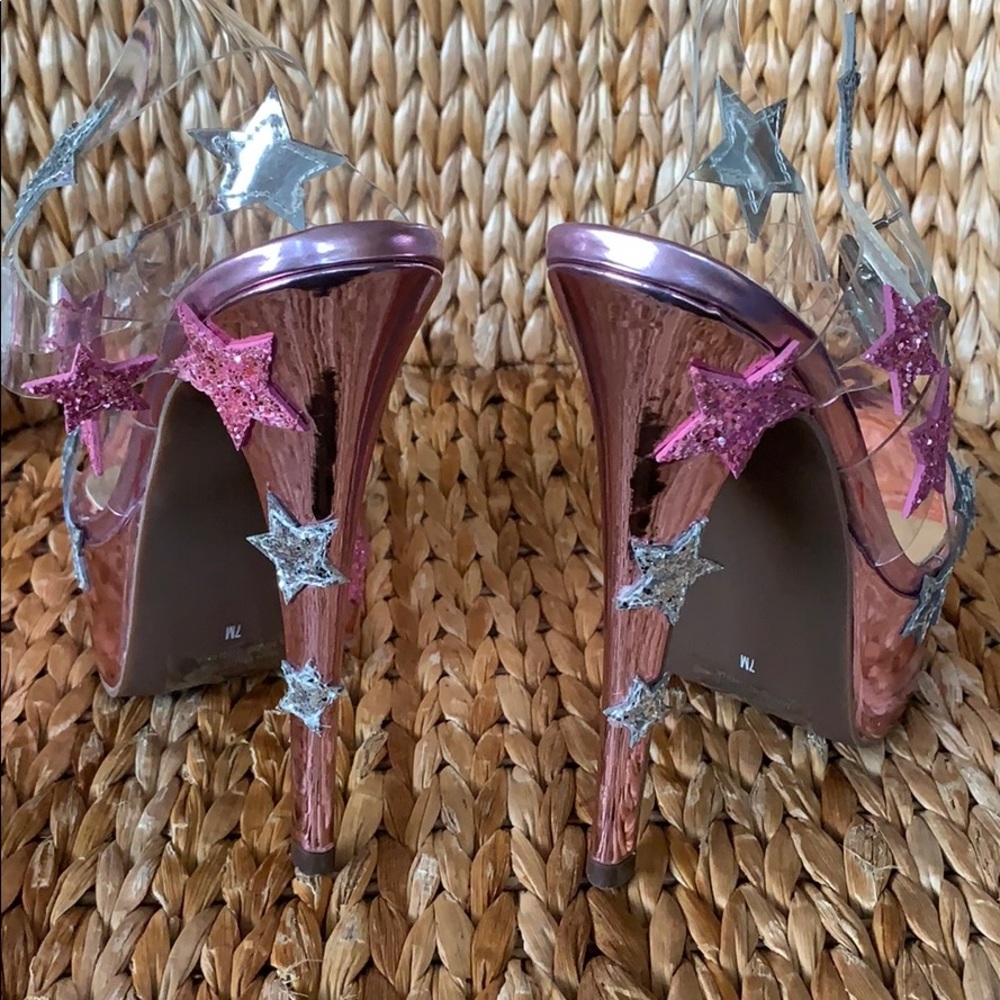 New Sugarthrillz “Star Shook” Pink Platform Heels - Picture 4 of 7